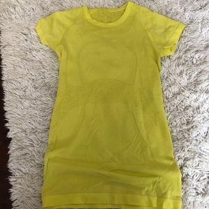 Lululemon athletica lime green workout shirt